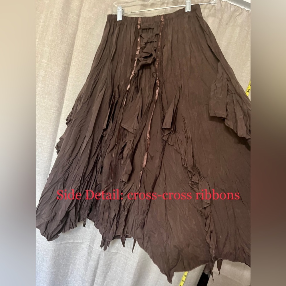 The Pyramid Collection Ruffled Boho Skirt Small - Picture 3 of 5
